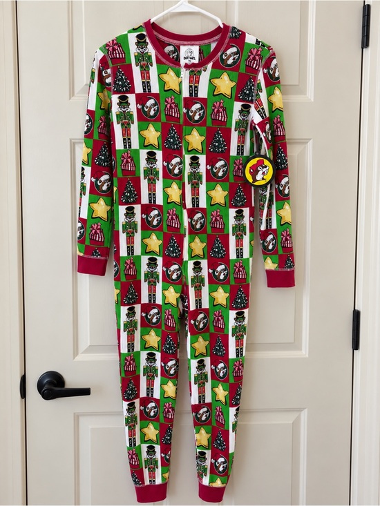 BUC-EE'S Other - Buc-ee's Christmas Onesie Youth L Unisex Nutcracker Pajamas NWT Butt Flap